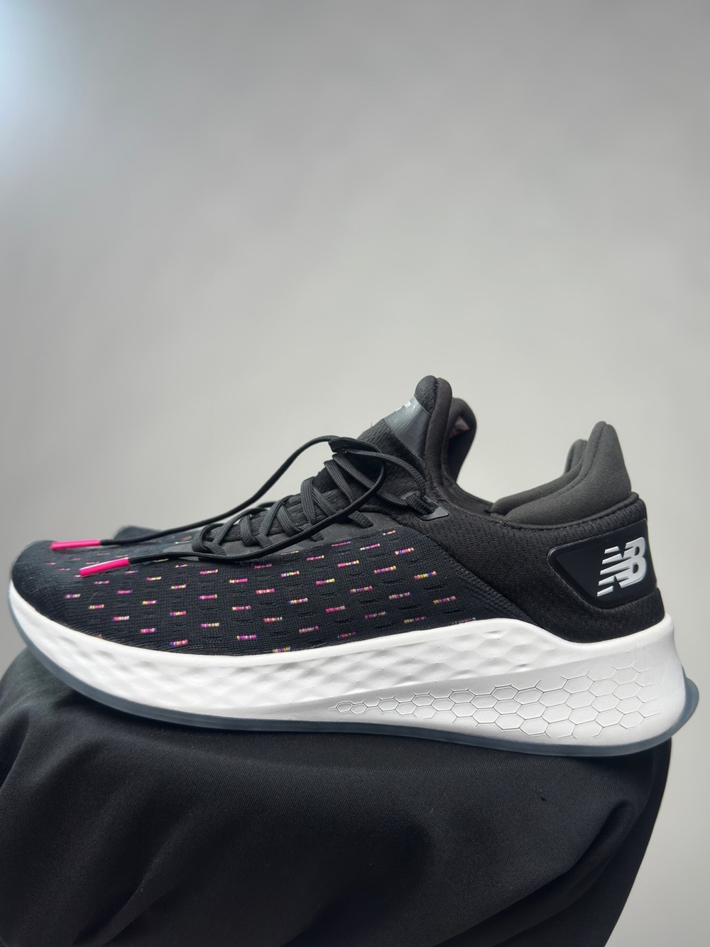 New Balance Women's Black & Pink Running Shoes Size 11 - Fresh Foam Lazr